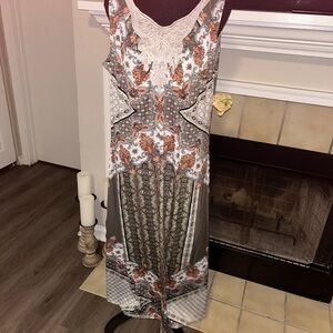 ONE WORLD Multicolor Patterned Maxi Dress
